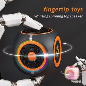 T11 Mini Fingertip Gyro Bluetooth Speaker Portable Wireless Spinner W/RBG Light